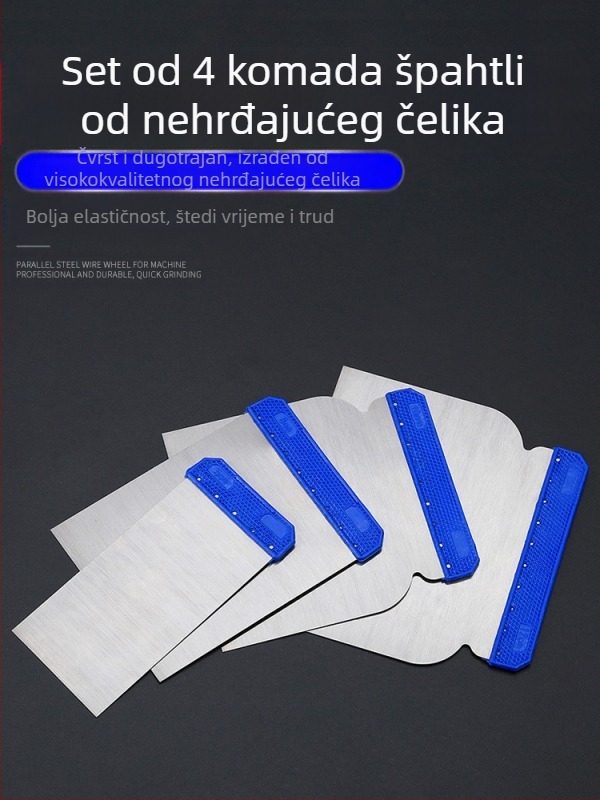 Nerđajući čelični gleter i strugač za popravak boje automobila