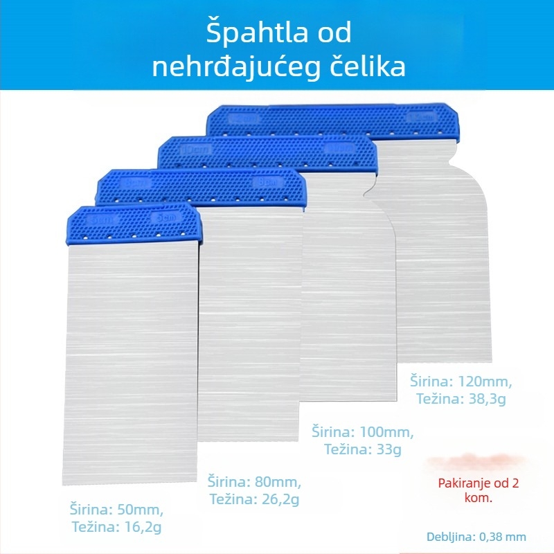 Nerđajući čelični gleter i strugač za popravak boje automobila