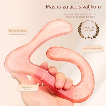 Gua Sha ploča - smola, 120 g; 500 kom.; prilagodljiva marka; moguć ispis logotipa