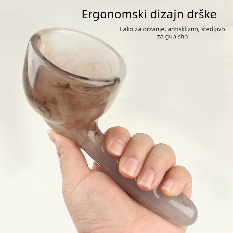 Ručni Guasha masažni alat Xuanxuan moxibustion, od smole, 139 g, za zdravstveni masažni tretman i fitness tijelo