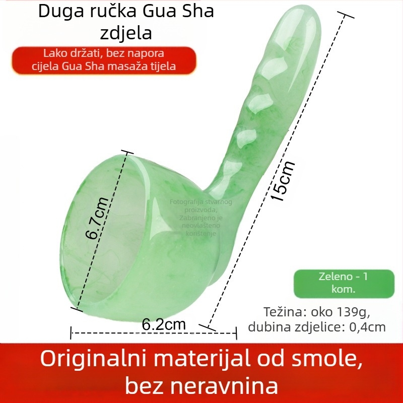 Ručni Guasha masažni alat Xuanxuan moxibustion, od smole, 139 g, za zdravstveni masažni tretman i fitness tijelo