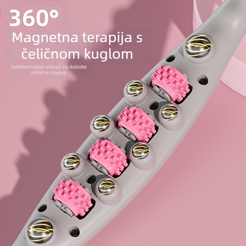 Masirač za cijelo tijelo s kugličnim glavama, uređaj za mršavljenje, masažna šipka za trbuh, pokriva struk, leđa, noge, ramena i vrat, meridijanska četka; izlazi ljeto 2024; Brand: Other