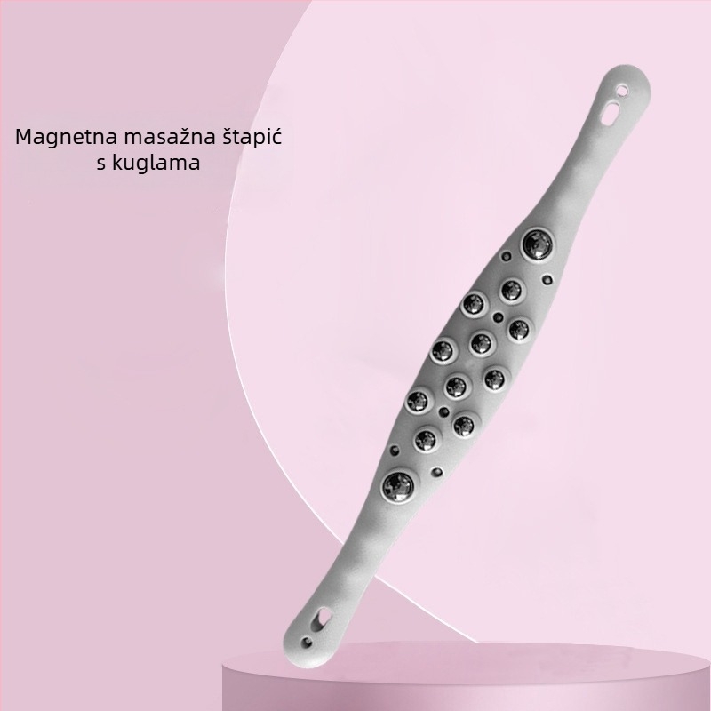 Masirač za cijelo tijelo s kugličnim glavama, uređaj za mršavljenje, masažna šipka za trbuh, pokriva struk, leđa, noge, ramena i vrat, meridijanska četka; izlazi ljeto 2024; Brand: Other