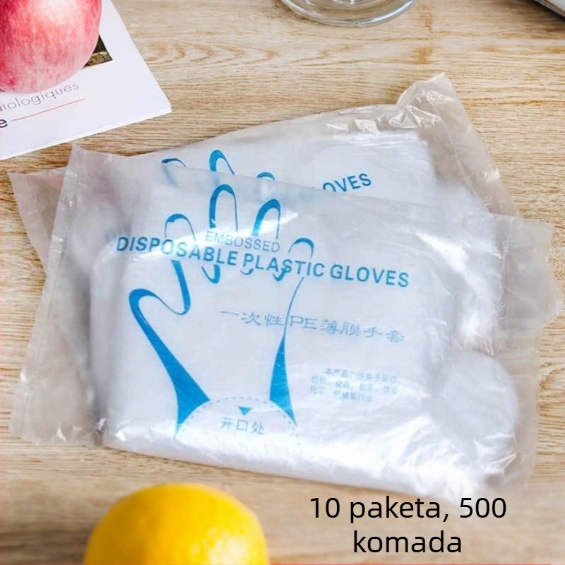 Jednokratne rukavice za komercijalne kuhinje, vodootporne, debljina 0,04 mm, mogućnost otiska logotipa, prilagodljive