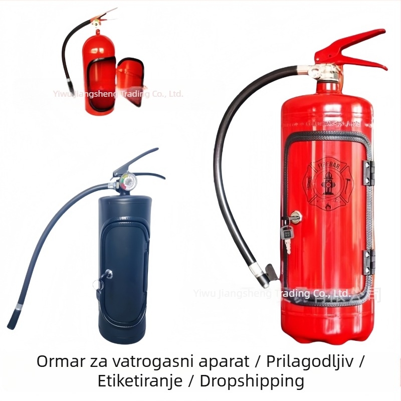 Ormar za vino u obliku gašenja požara, metalni, samostojeći, moderan umjetnički stil, pogodan za kuću, ured ili hotel/restoran