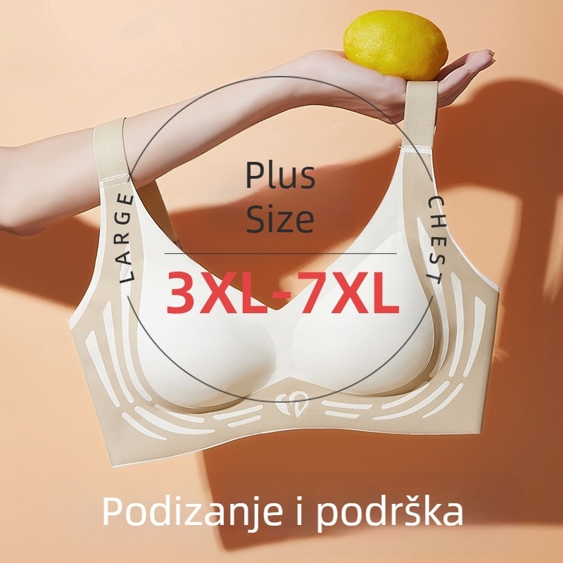 Bespruzni sportski grudnjak s punim košaricama, najlonska tkanina, prozračan