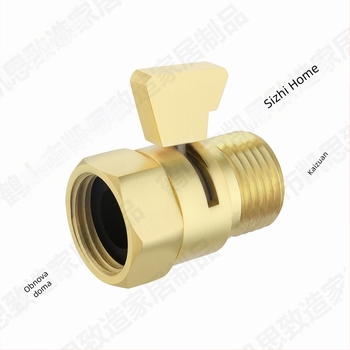 K1140 Bakreni uspravni ventil sa funkcijom zatvaranja vode, za tuš i raspršivač, navojni priključak