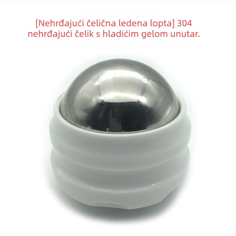 Nehrđajući čelik masažna lopta za toplu/hladnu kompresiju i meridijansku masažu, prijenosna, 160 g