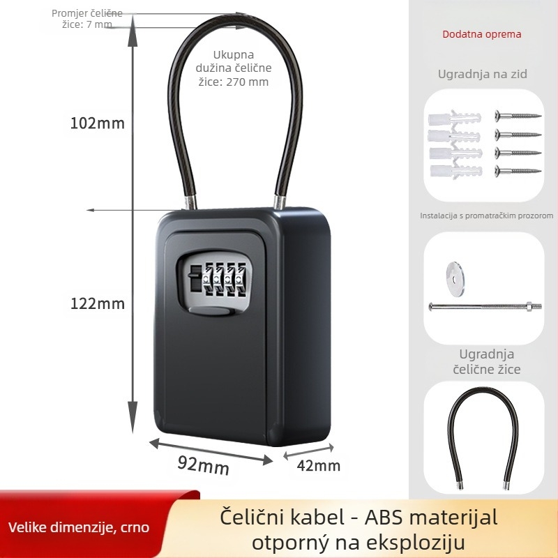 G-tip brava s parolom od legiranog čelika, modern dizajn