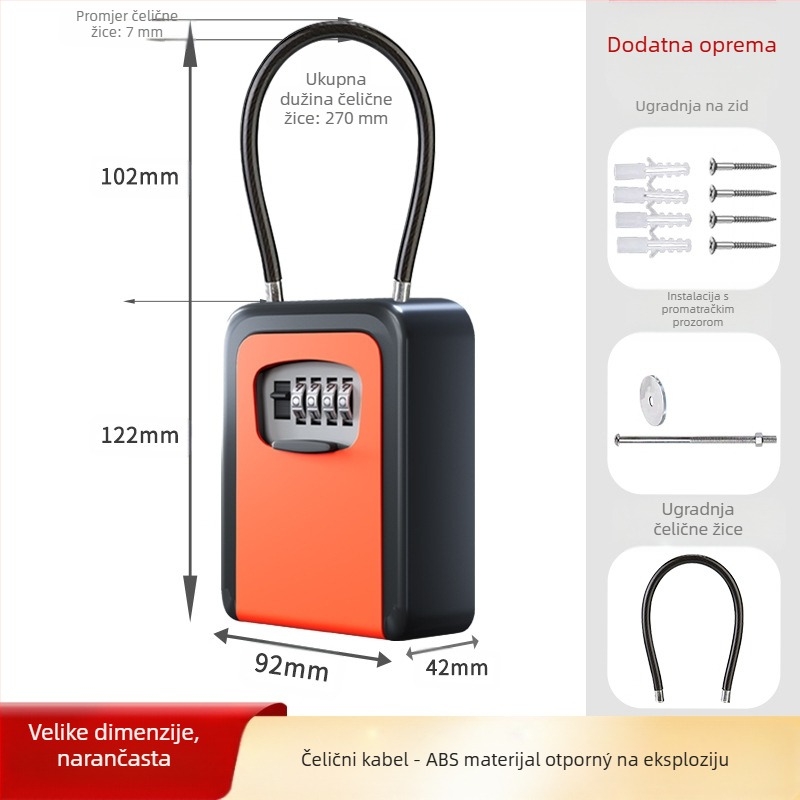 G-tip brava s parolom od legiranog čelika, modern dizajn