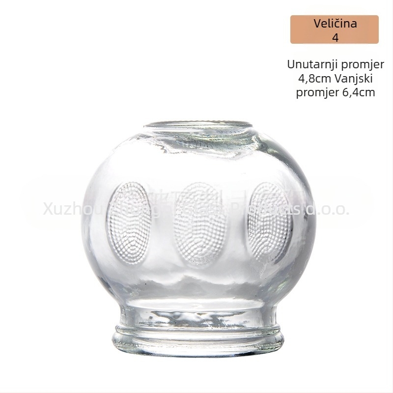 Vakuumski uređaj za cupping, stakleni set za cupping, za eterična ulja, licencirana privatna oznaka, mogućnost tiskanja logotipa