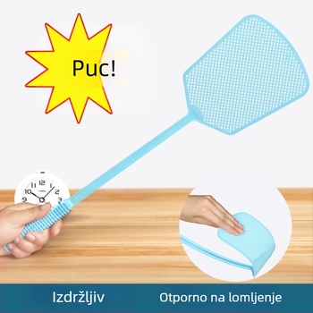 Plastični štap za muhe s produženom drškom, izdržljiv ručni alat, za mušice i komarce
