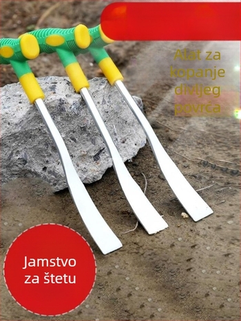 Trodijelni set vrtnih alata: motika, mala lopata i alat za uklanjanje korova; Materijal: Drugi; Marka: Create a; Uvezeno: Ne