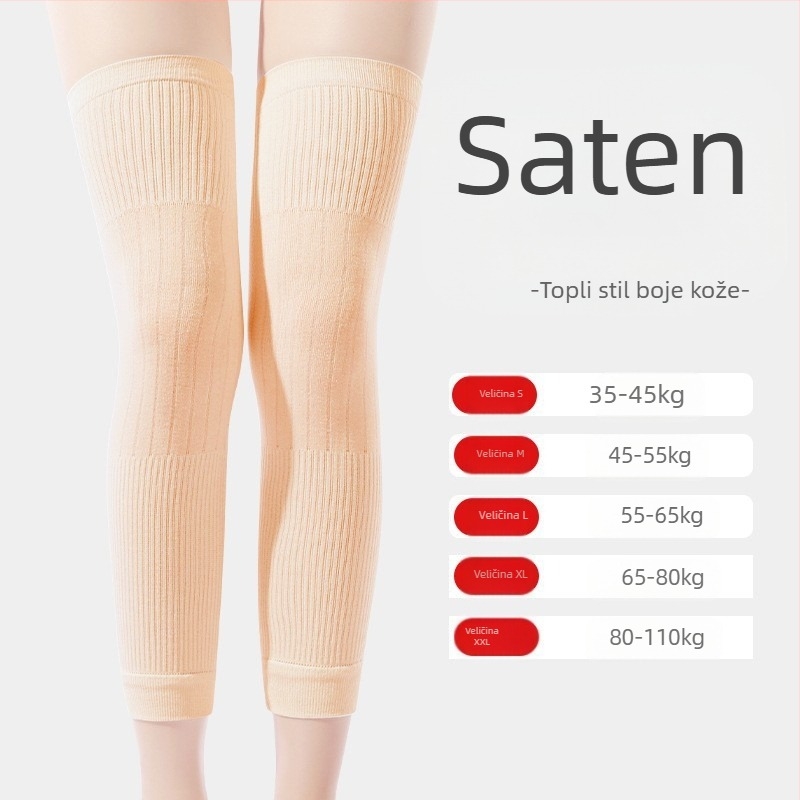 Unisex grijač za koljeno i potkoljenicu s flisom, kašmirska toplina, za odrasle