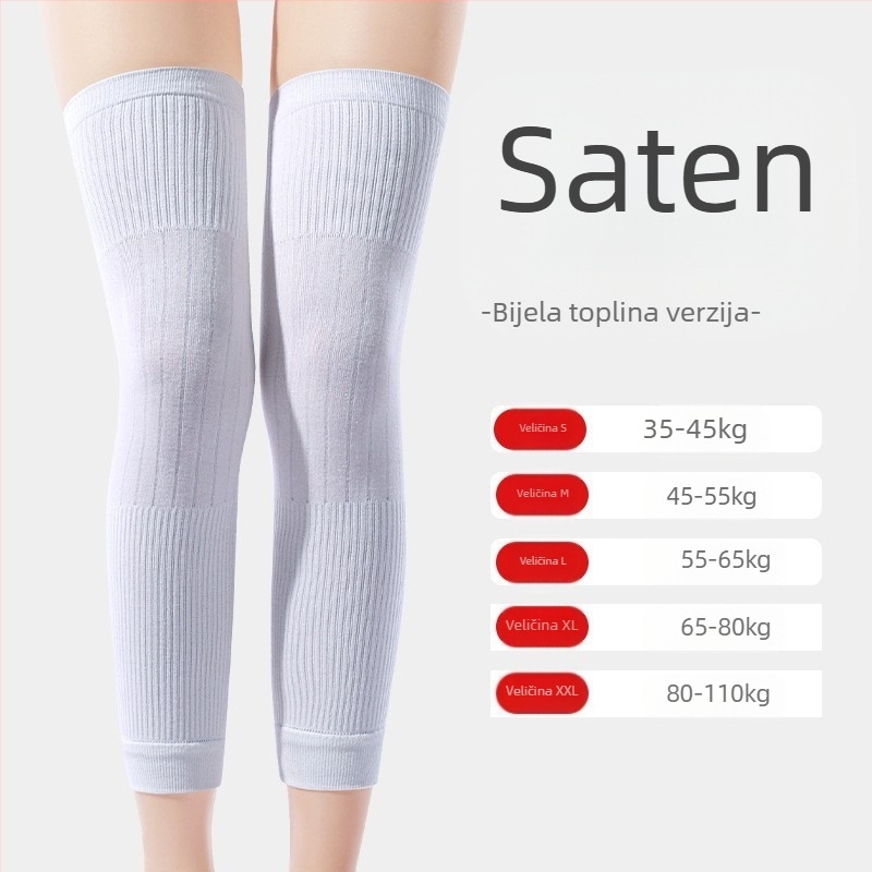 Unisex grijač za koljeno i potkoljenicu s flisom, kašmirska toplina, za odrasle