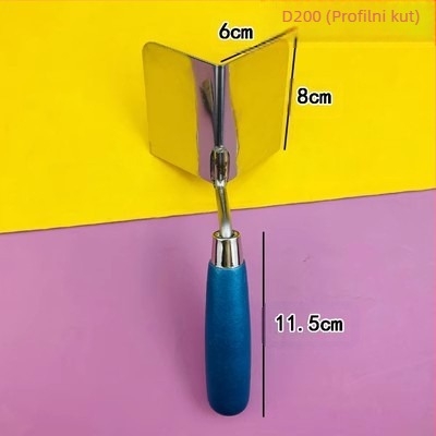 Alat od nehrđajućeg čelika za dvostrani kutni rad, unutarnji i vanjski kutovi, žbukanje i špachtanje; modeli D200, D300, D200S, D300S