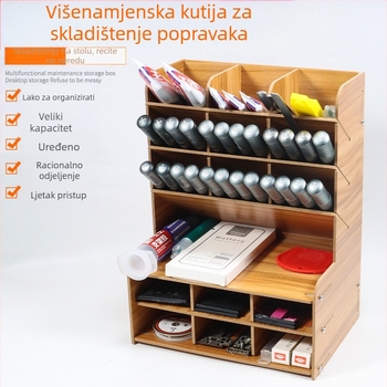 Drveni držač za odvijače, višenamjenski organizator alata za popravak mobitela i radna ploha