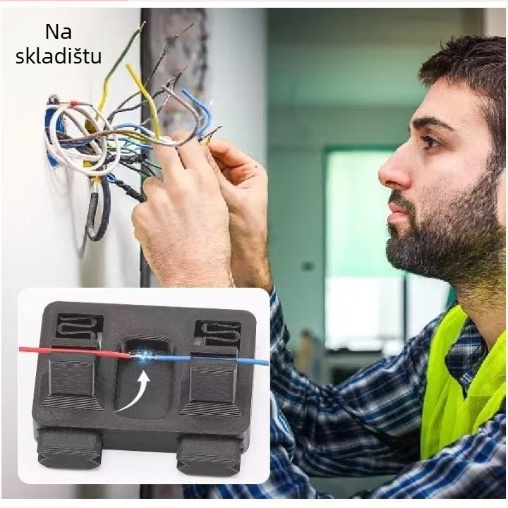 Držač za zavarivanje električnih žica, PLA materijal, bojano, logotip ispisan, mehanička proizvodnja, moderni minimalistički stil