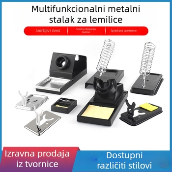 Potpuno metalni stalak za lemilo, četvrtasti Y-tip nosač, emajlirani završetak, kompatibilan s držačima lemila, marka Neutral