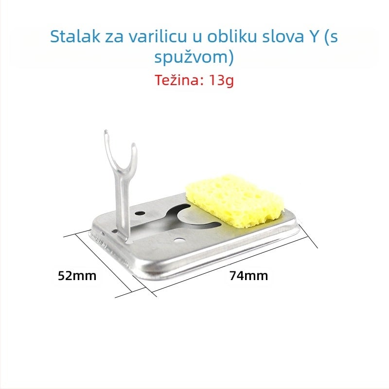 Potpuno metalni stalak za lemilo, četvrtasti Y-tip nosač, emajlirani završetak, kompatibilan s držačima lemila, marka Neutral