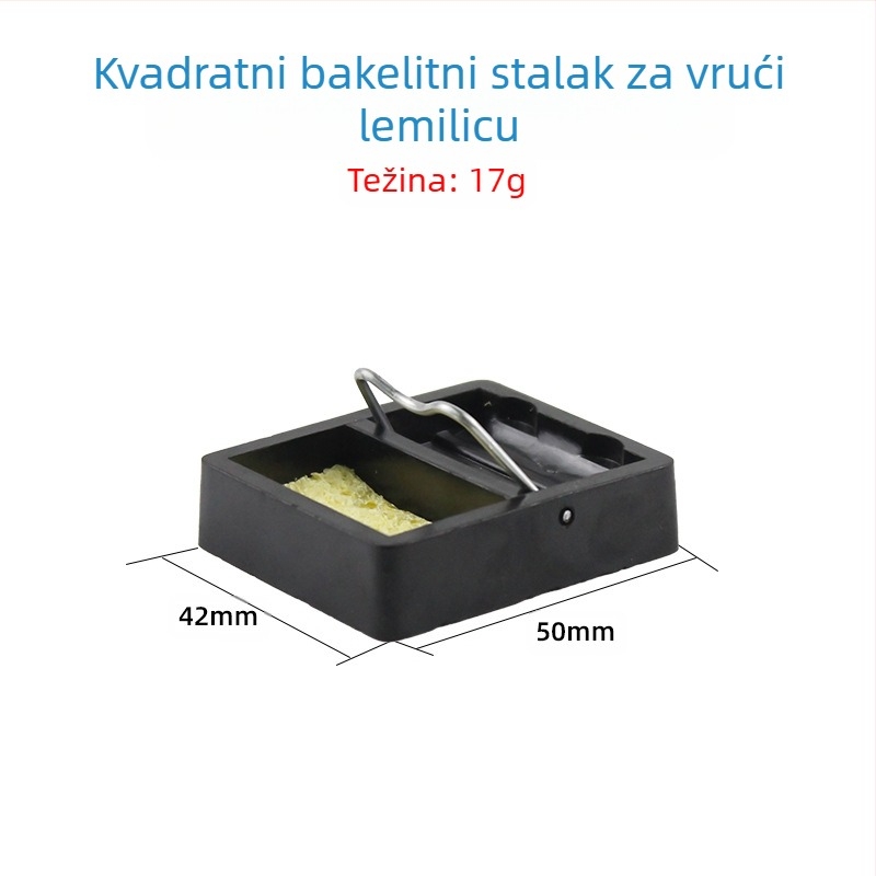 Potpuno metalni stalak za lemilo, četvrtasti Y-tip nosač, emajlirani završetak, kompatibilan s držačima lemila, marka Neutral