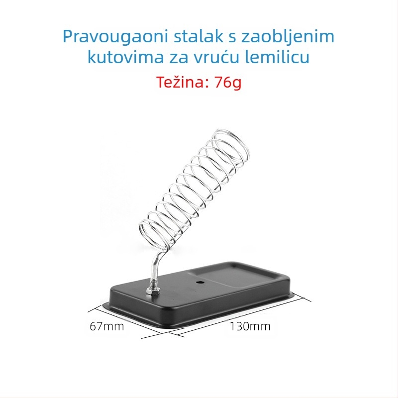 Potpuno metalni stalak za lemilo, četvrtasti Y-tip nosač, emajlirani završetak, kompatibilan s držačima lemila, marka Neutral