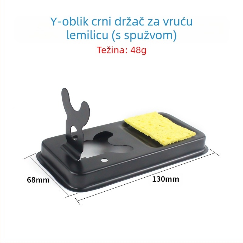 Potpuno metalni stalak za lemilo, četvrtasti Y-tip nosač, emajlirani završetak, kompatibilan s držačima lemila, marka Neutral