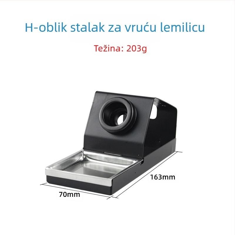 Potpuno metalni stalak za lemilo, četvrtasti Y-tip nosač, emajlirani završetak, kompatibilan s držačima lemila, marka Neutral