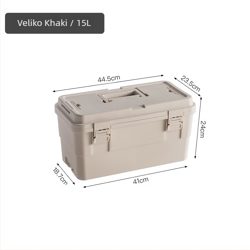 Vanjska kutija za skladištenje alata – prijenosna, otporna na prašinu, materijal: debeli PP, kapacitet 30–40 l