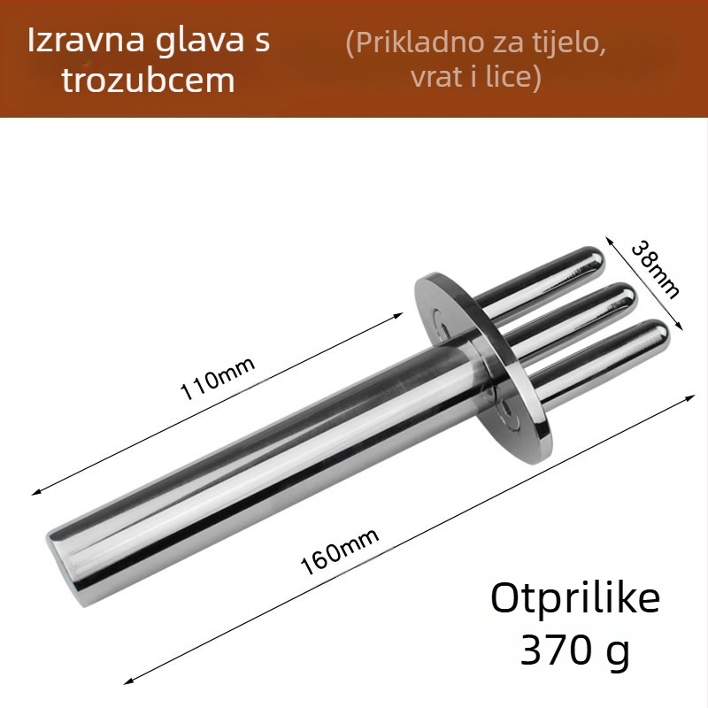 anisa magnetska masažna vilica za meridijane — dvostruka i trostruka vilica, okrugle masažne glave, za vrat, leđa, bokove i noge