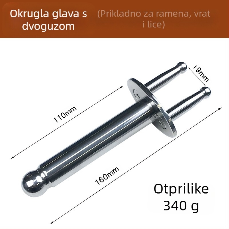anisa magnetska masažna vilica za meridijane — dvostruka i trostruka vilica, okrugle masažne glave, za vrat, leđa, bokove i noge