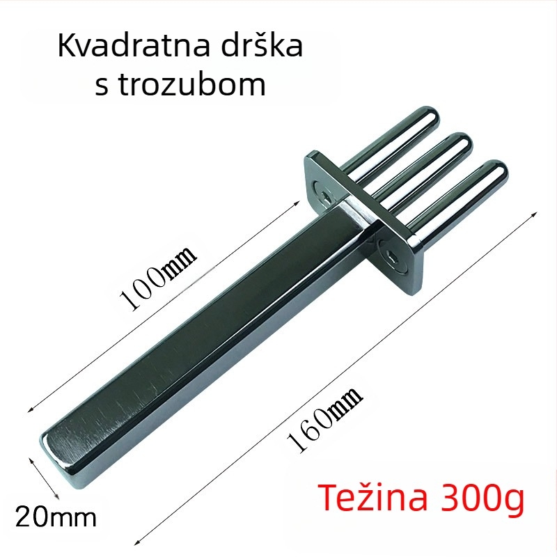 anisa magnetska masažna vilica za meridijane — dvostruka i trostruka vilica, okrugle masažne glave, za vrat, leđa, bokove i noge