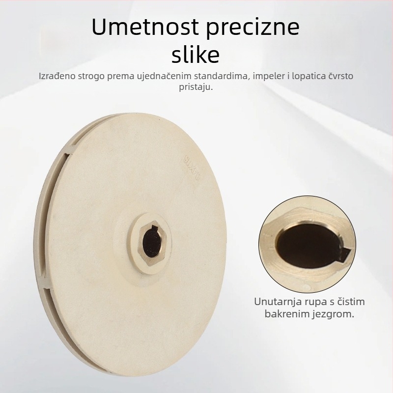 Jet pumpa s automatskim podizanjem – plastični impeler, vodilna cijev, stupac, visoka temperaturna otpornost