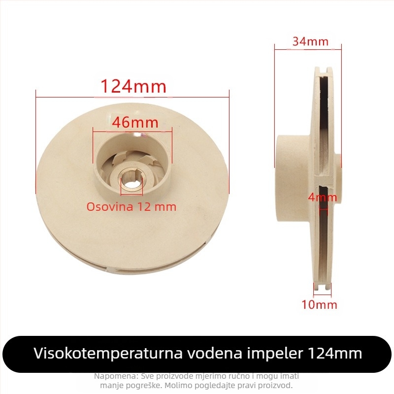 Jet pumpa s automatskim podizanjem – plastični impeler, vodilna cijev, stupac, visoka temperaturna otpornost