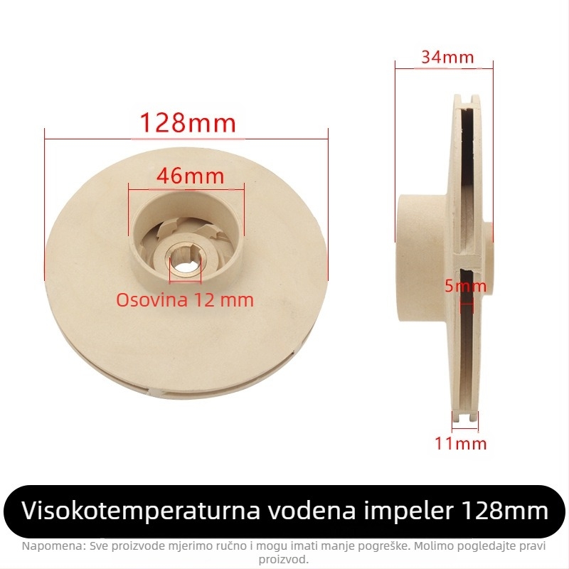 Jet pumpa s automatskim podizanjem – plastični impeler, vodilna cijev, stupac, visoka temperaturna otpornost