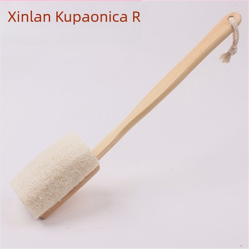 Četka za kupanje s dugim držalom i odvojivom loofom