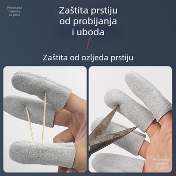 Kožne zaštitne navlake za prste, debele, termički izolirane, otporne na probijanje, protuklizne
