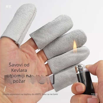 Kožne zaštitne navlake za prste, debele, termički izolirane, otporne na probijanje, protuklizne