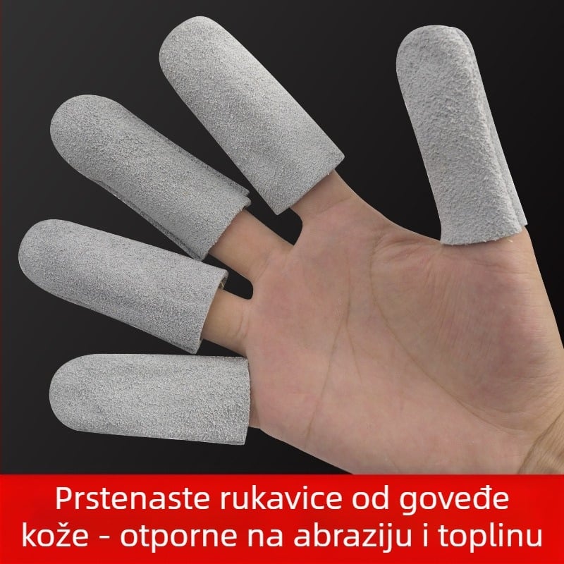 Kožne zaštitne navlake za prste, debele, termički izolirane, otporne na probijanje, protuklizne