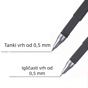 Kuglični pero s neutralnim mat završetkom za učenike — crvena i plava tinta; ispitno pisanje (Podrijetlo: Drugo; Marka: Drugo; Tisak loga: Ne)