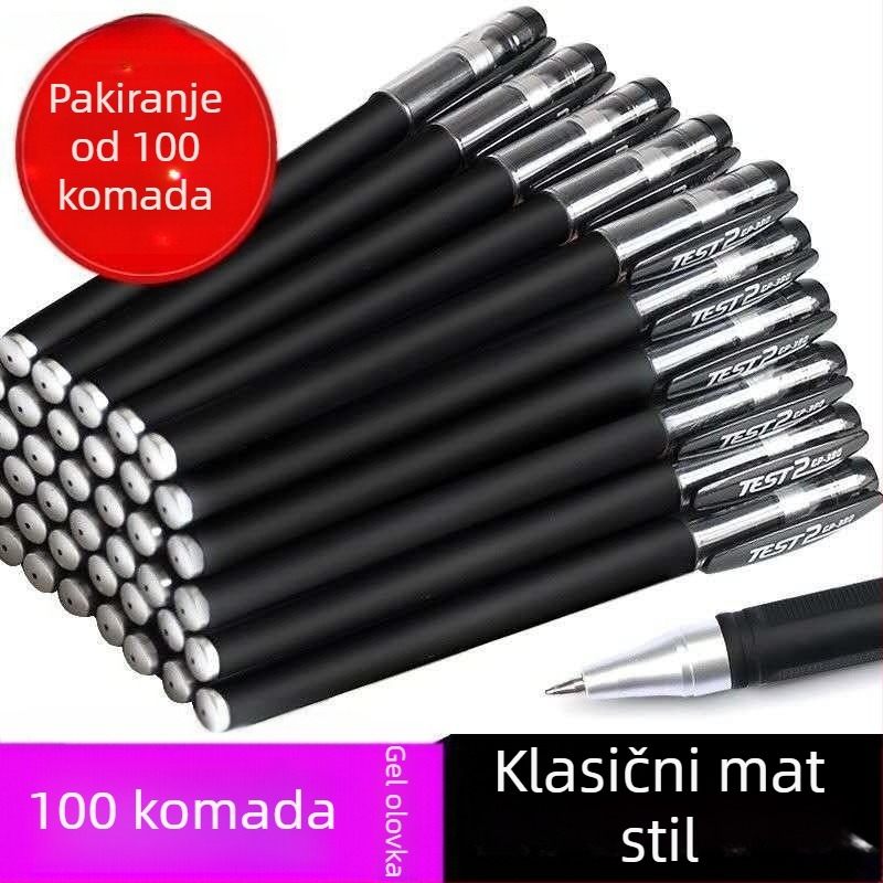 Kuglični pero s neutralnim mat završetkom za učenike — crvena i plava tinta; ispitno pisanje (Podrijetlo: Drugo; Marka: Drugo; Tisak loga: Ne)