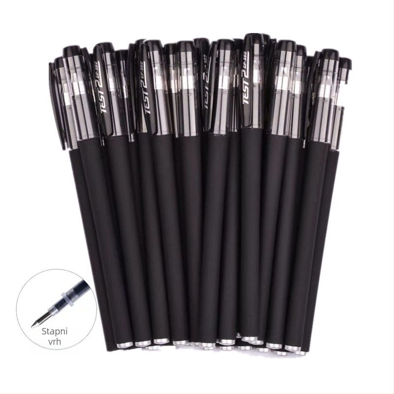 Kuglični pero s neutralnim mat završetkom za učenike — crvena i plava tinta; ispitno pisanje (Podrijetlo: Drugo; Marka: Drugo; Tisak loga: Ne)