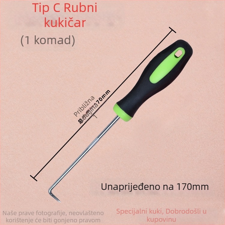 LIHODA Socket Wrench od alatnog čelika, polirano kromiranje, težina 0.1