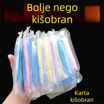 PVC tanak kišobran pončo s PU ljepilom za vodootpornost, za biciklizam i vanjsku upotrebu, mogućnost tiskanja logotipa