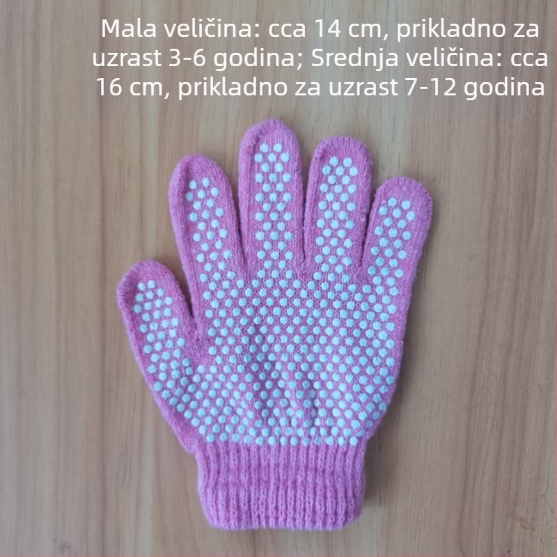 Dječje pamučne rukavice otporne na rezanje, za vrtlarstvo i vuču konopca, bijele, uzrast 3-12 godina