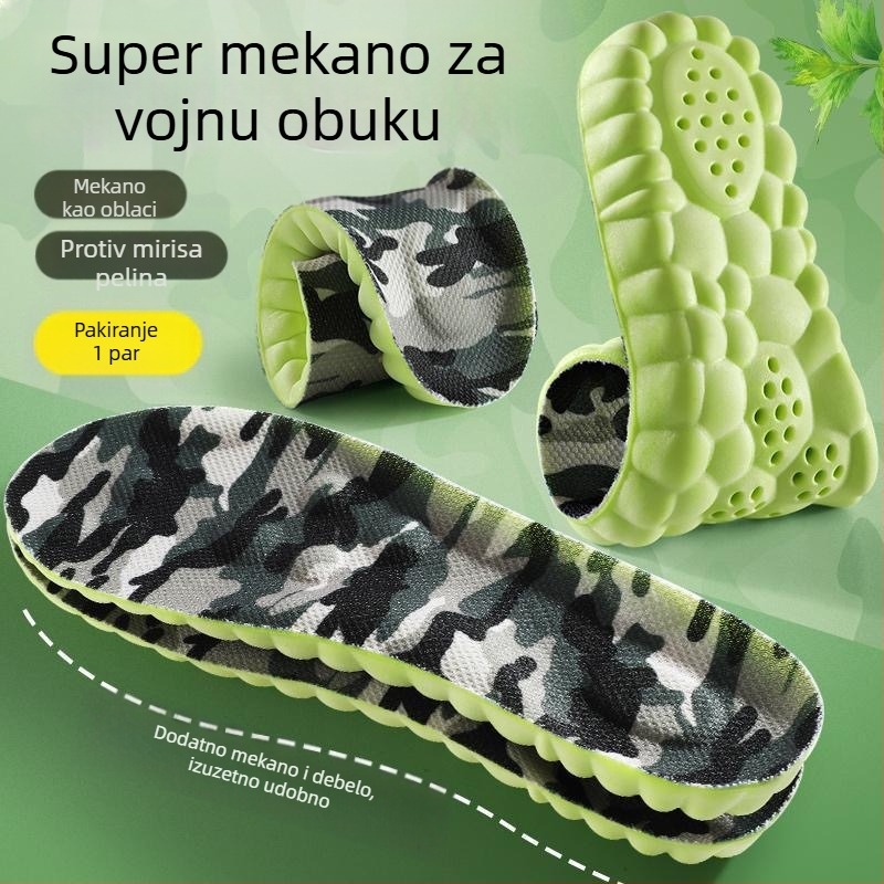 Uložci za trening protiv mirisa, prozračni, upijaju znoj, ublažavaju udarce, udoban za dugo stajanje, univerzalne sportske uloške