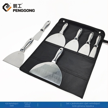 Ploški nož za špakla – nehrđajući čelik, kvaliteta hrane, za čišćenje prašine i blata s lopatica; Peng Gong
