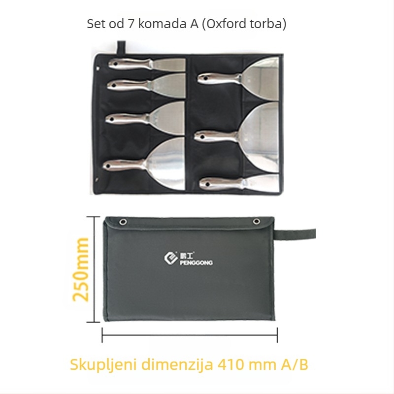 Ploški nož za špakla – nehrđajući čelik, kvaliteta hrane, za čišćenje prašine i blata s lopatica; Peng Gong