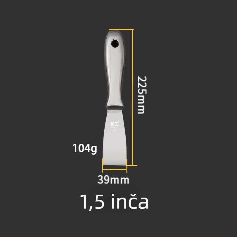 Ploški nož za špakla – nehrđajući čelik, kvaliteta hrane, za čišćenje prašine i blata s lopatica; Peng Gong