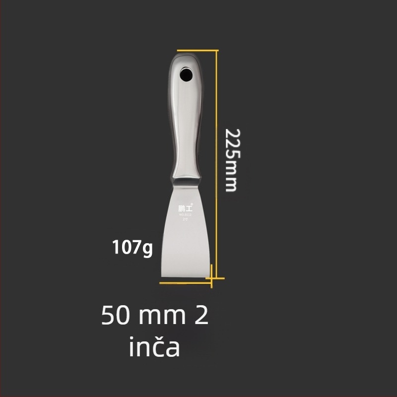 Ploški nož za špakla – nehrđajući čelik, kvaliteta hrane, za čišćenje prašine i blata s lopatica; Peng Gong